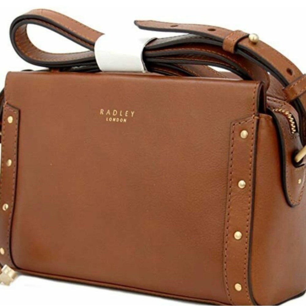 RADLEY LONDON Brown Crossbody Bag with Gold Details